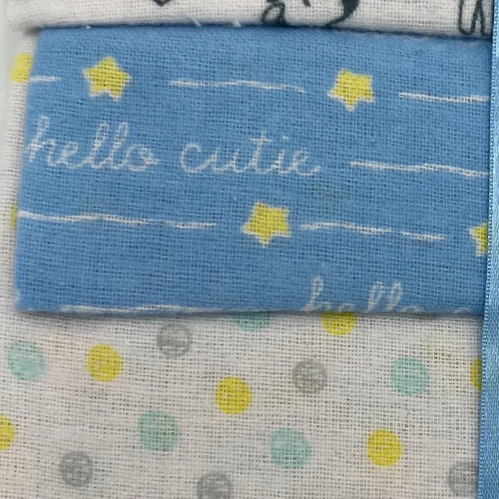 100% COTTON 4 PACK RECEIVING BLANKETS - Picture 3 of 7